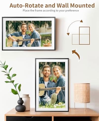 FRAMEO 15.6 Inch 32GB WiFi Digital Photo Frame 1920 * 1080 IPS FHD Touch Screen Smart Digital Picture Frame, Wall Mountable, Auto-Rotate, Share Moments Instantly via Frameo App from Anywhere - Image 3