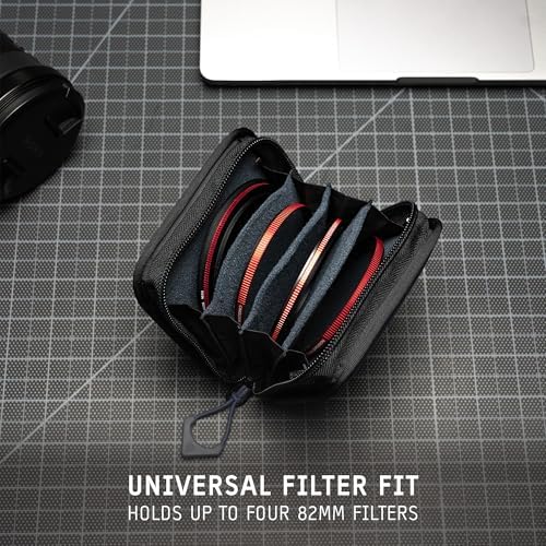 WANDRD Lens Filter Case - Store 4 Filters in Your Camera Backpack or Camera Case, Protect Photography Accessories from Scratches, Dust & Impact (Aegean Blue) - Image 4