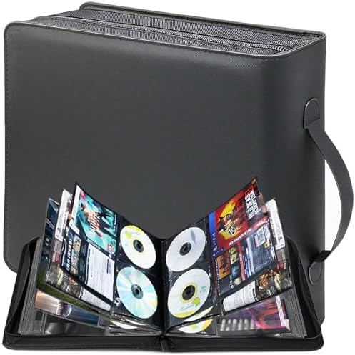 DVD Storage Binder 200 Discs, CD Case with Booklet Pockets, Large by PUTNATRUE