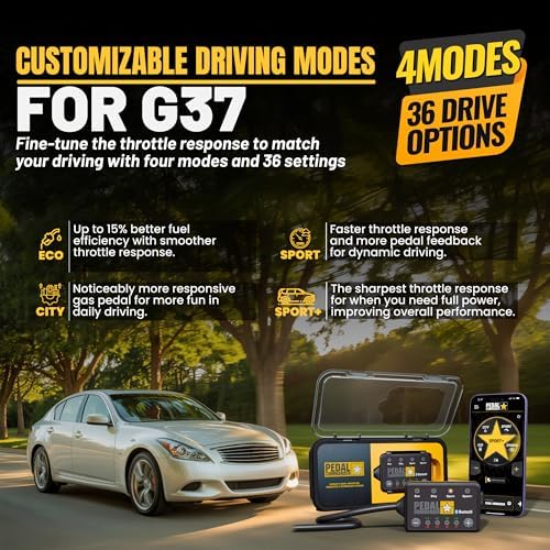 PEDAL COMMANDER for Infiniti G37 2007-2015 Throttle Response Controller - Anti-Theft, 4 Driving Modes, App Control, Throttle Controller Performance Upgrade, G37 Accessories - Image 5