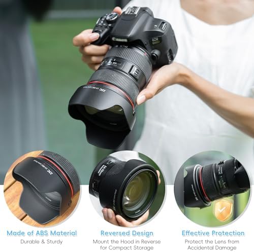 JJC EW-88C Reversible Lens Hood Shade for Canon EF 24-70mm f/2.8L II USM - Image 2