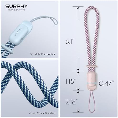 SURPHY 2 Pack Phone Lanyard, Phone Wrist Strap for Case, Camera Wrist Strap - Image 5