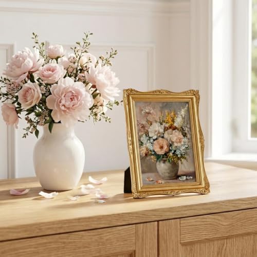 Gold Vintage Picture Frame 4x6, Classic Antique Photo Frame Decor - Image 6