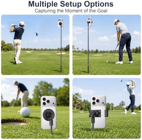 Golf Monopod, Magnetic Phone Stand for Golf Swing Recording - Image 3