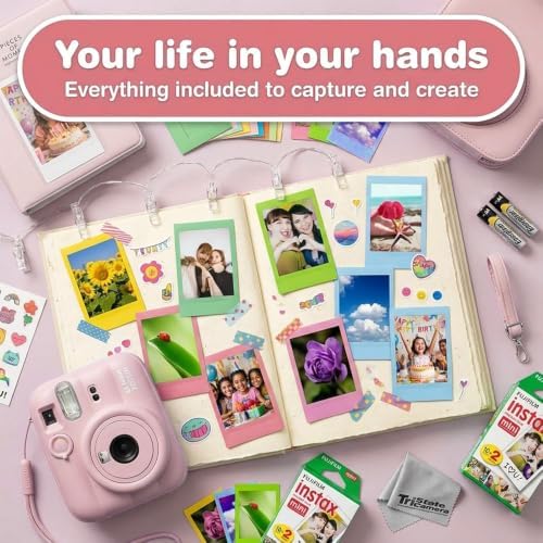 Fujifilm Instax Mini 13 Pink Instant Camera with 20-Sheet Film Set - Image 2
