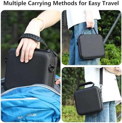 AMAZEAR Carry Case for Insta360 Go Ultra Accessories, Insta 360 Go-Ultra Portable Travel Bag with Shoulder Strap Hard Case for Protection, Organization, and Storage, Water-Resistance, Black - Image 7