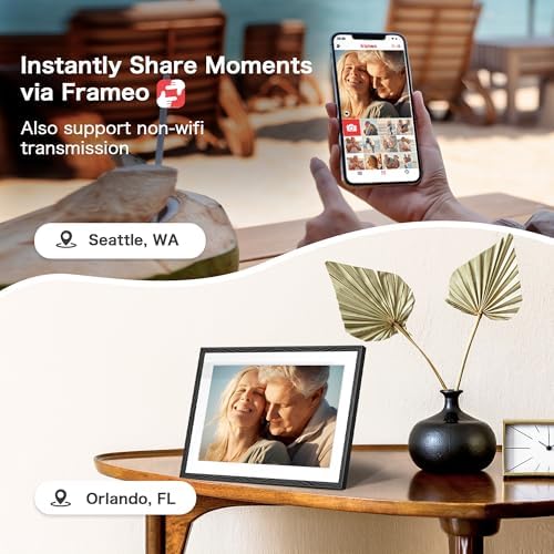 Frameo Digital Picture Frame, 10.1'' Frameo Digital Photo Frame WiFi, 32GB - Image 5