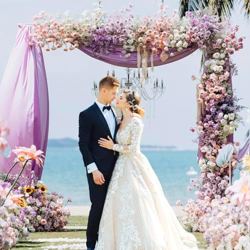 Asee'm 6.6FTx6.6FT White Wedding Arch Backdrop Stand Square Metal - Image 5