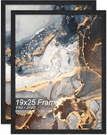 Fxojyvo 19x25 Picture Frame Set of 2 Black Engineered Wood Wall Hanging by Fxojyvo