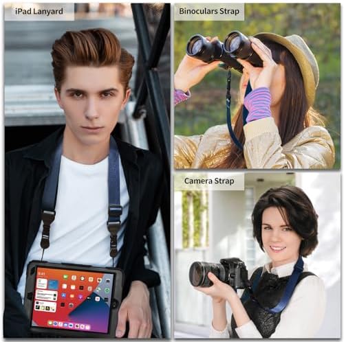FIEIL 5 Pack Nylon iPad Strap, Adjustable Camera Neck Strap, Comfortable Shoulder Strap for iPad, Cellphone Tablet, Camera, Laptop, Binocular, Luggage Bag(Royal Blue Universal Neck Lanyard) - Image 3