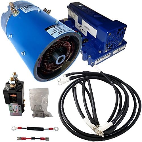 Golf Cart Motor - EZGO Speed/Torque Combo Kit for Series (ITS) Carts - 16 mph & 50% More Torque - Includes 170-013-0001 D&D Motor, 500 Amp Alltrax Controller, Solenoid, and Wire kit by D%26D+Motor+Systems