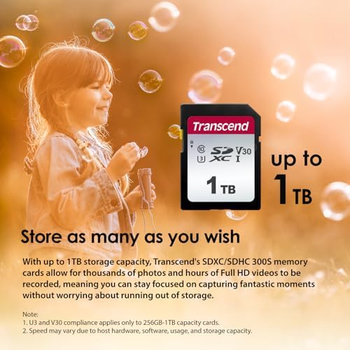 Transcend 1TB SDC300S SD UHS-I SDXC Memory Card, 100MB/s, U3, V30, C10 - Image 6