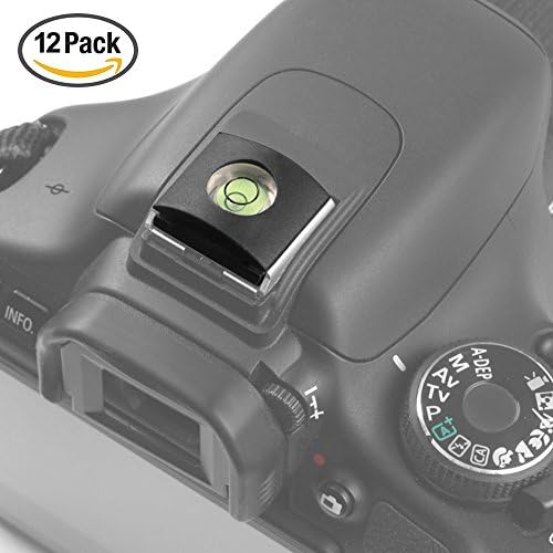 Set of 12 Hot Shoe Covers, SENHAI Camera Flashlight Hotshoe Cover of Bubble Spirit Level for Canon Nikon Panasonic Fujifilm Olympus Sigma PENTAX DSLR SLR - Image 2