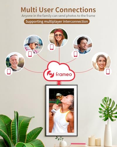 FRAMEO 15.6 Inch 32GB WiFi Digital Photo Frame 1920 * 1080 IPS FHD Touch Screen Smart Digital Picture Frame, Wall Mountable, Auto-Rotate, Share Moments Instantly via Frameo App from Anywhere - Image 6