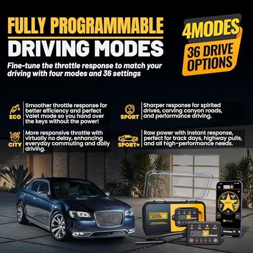 PEDAL COMMANDER for Chrysler 300 2007-2023 Throttle Response Controller - Plug-and-Play, 36 Driving Settings & Anti-Theft, Throttle Controller Upgrade, 300 Accessories - Image 5