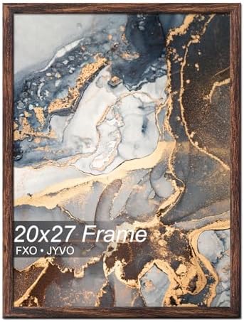 Fxojyvo 20x27 Picture Frame Brown Engineered Wood Wall Hanging by Fxojyvo