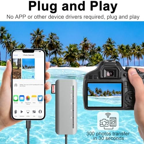 Memory Stick Pro Duo Card Reader, 7 in1 Memory Stick Pro Duo Adapter USB C for SD/TF/CF/XD/MS, Multi Card Reader for Camera, Game Trail Camera, Phone, Tablet, Laptop, Android - Image 3