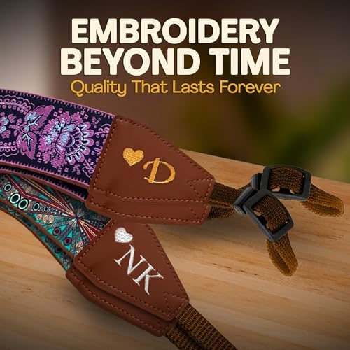 Art Tribute Custom Camera Strap Retro Pink - Add Your Text and We Make It Especially For You Get Your Own Personalized Gift Camera Strap, No Shipping Cost! - Image 4
