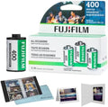 FUJIFILM 400 Color Negative Film (35mm Roll Film, 36 Exposures, 3-Pack) + BluebirdSales Photo Album, Photo Frames (10 Frames) + Microfiber Cleaning Cloth by FUJIFILM