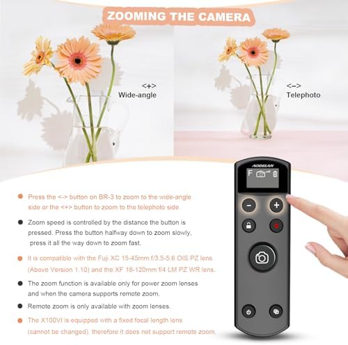 Remote Control for Fujifilm Camera, USB-C Rechargeable Wireless Shutter - Image 4