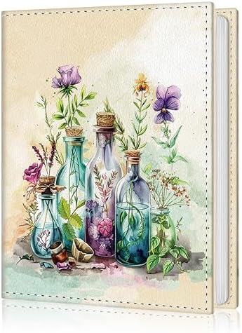 Photo Album 4x6, Small Picture Book Bottle Flowers Floral by Lebrocoli