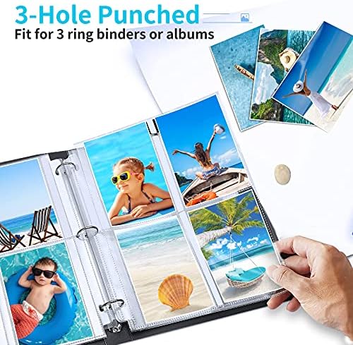 Fabmaker 30 Pack 3.5x5 Photo Sleeves for 3 Ring Binder, Hold 240 Photos - Image 7