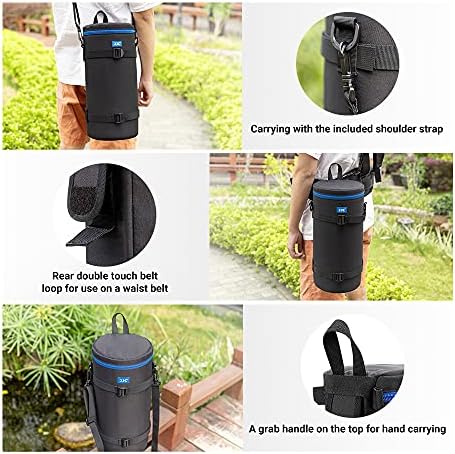 JJC Camera Lens Case Pouch, Padded Bag Fits Lens up to 5.5 x 14.6 (D x L) - Image 6