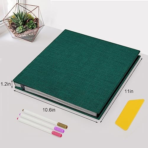 Zesthouse Photo Album Self Adhesive Pages, 60 Pages Magnetic Scrapbook Albums with Sticky Page, Photos Album Holds 8x10 & 5X7 & 4x6 & 6x8 & 3x5, Large Picture Book Ideal Gift for Family Wedding Baby - Image 2