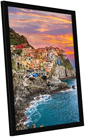 Americanflat 14x18 Picture Frame with Polished Plexiglass - Signature Collection - Gallery-Style Frames Made of Engineered Wood - Photo Frame for Wall Display - Black - Image 6