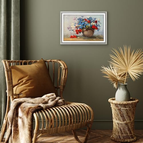 Americanflat 13x19 Vintage Picture Frame - Matted to 12x18 - Silver - Image 6