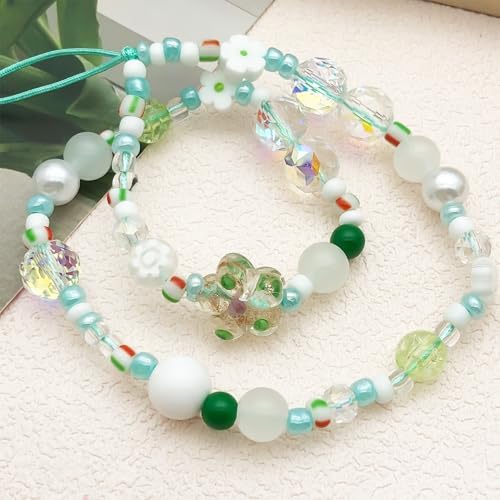 Beaded Camera Wrist Strap Cute Digital Camera Charm Lanyard Phone Chain Keychain Beaded Phone Lanyard Bag Charm - Image 3