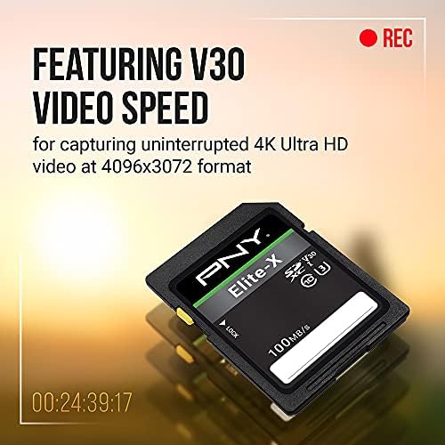 PNY 64GB Elite-X C10 U3 V30 SDXC Flash Memory Card 3-Pack, UHS-I, 4K UHD - Image 5