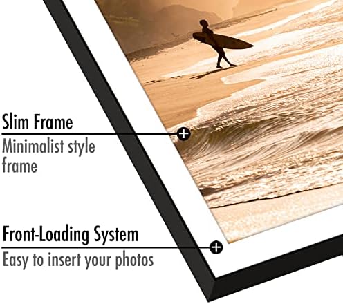 Americanflat 5x7 Picture Frame 6-Pack - Matted to 4x6 - Black - Image 3