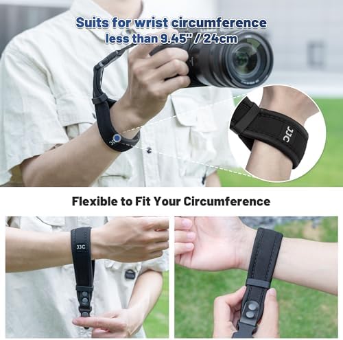 Upgraded Quick Release Soft Neoprene Camera Hand Wrist Grip Strap with Sliding Lock for Canon EOS R5 R6 Mark III II V R1 R RP R3 ZR Z5II Z6III Z6II Z50II Z9 P1100 A1 II A9III XM5 XT50 GFX100RF S1R II - Image 2
