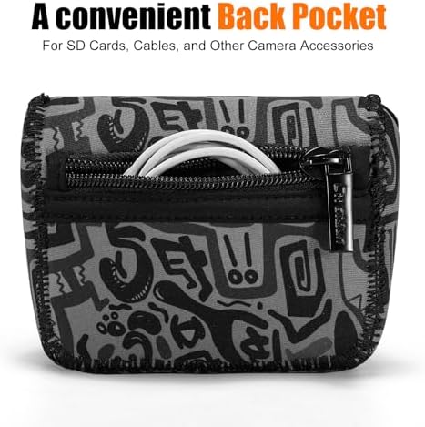 Cwatcun Neoprene Camera Pouch, Compact Travel Sleeve for Digital Cameras - Image 6