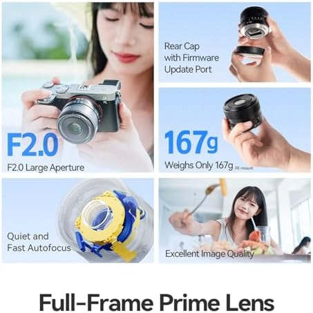TTARTISAN 40mm F2 E-Mount Lens for Sony E, Full Frame Auto Focus STM Lens for Sony E-Mount Cameras A7ll A7C A7RlI A7SIII A7III A7RIII A7IV A7RIV A9 A1 FX3 A7RV ZVE1 A7CR A7CII A93 - Image 5