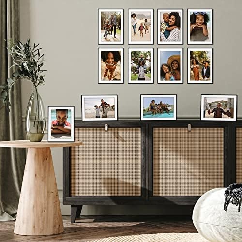 Americanflat 5x7 Picture Frame 12-Pack - Matted to 4x6 - Black - Image 6