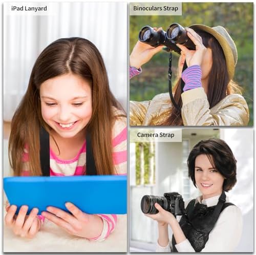 FIEIL 5 Pack Universal Shoulder Strap, Replacement Nylon Neck Lanyard, Comfortable Adjustable Shoulder Strap for iPad, Camera, Crossbody Bag, Binocular, Tablet - Image 3