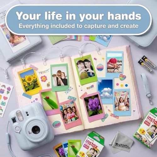 Fujifilm Instax Mini 13 Blue Instant Camera with 20-Sheet Film Set - Image 2