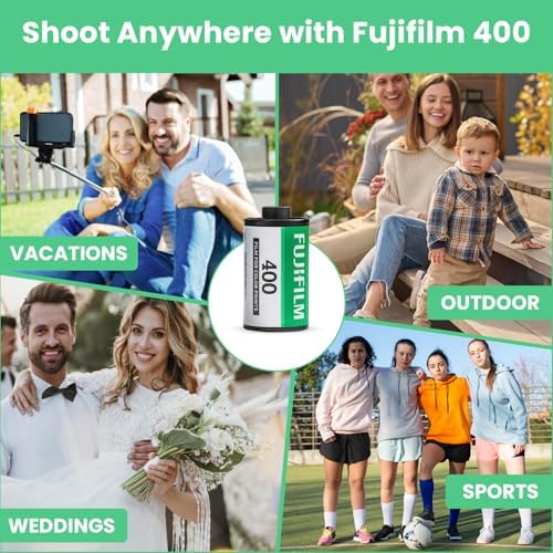 FUJIFILM 400 Color Negative Film (35mm Roll Film, 36 Exposures, 3-Pack) + BluebirdSales Photo Album, Photo Frames (10 Frames) + Microfiber Cleaning Cloth - Image 3
