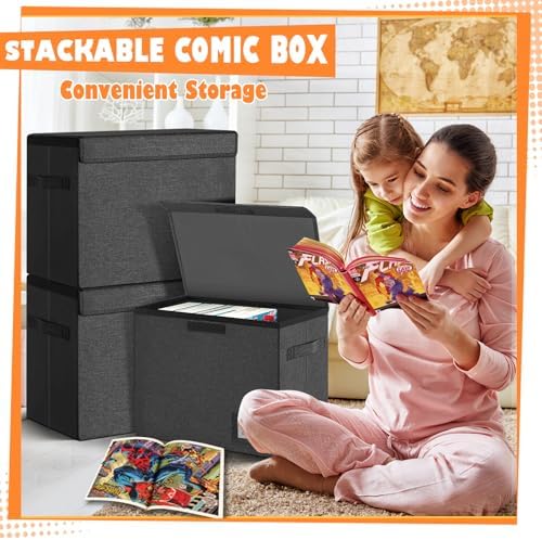 Leffis Comic Book Storage Box Comic Bin 15.5" X 7.5" X 11.3" - Image 4