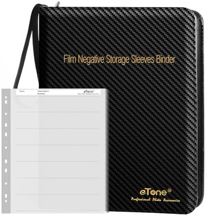 35mm/135 Film Negative Storage Kit with Binder Box - 50 Acid-Free Protector Pages | Oversized Box by Unknown