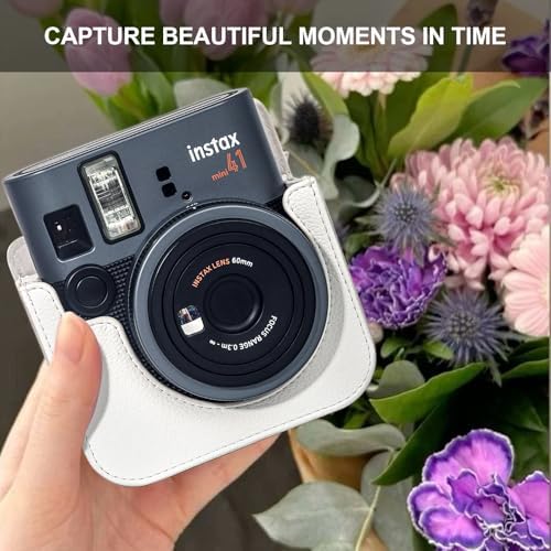 CAIYOULE Camera Case for Fujifilm Instax Mini 41 Instant Film Camera, White - Image 3