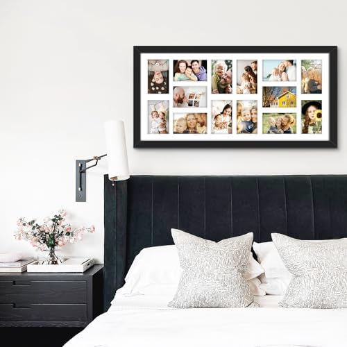 DUENPY 14x30 Collage Frame For 14 4x6 Photos Black - Image 7
