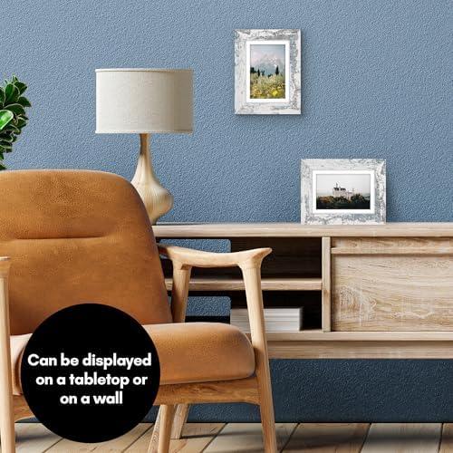 Americanflat 5x7 Picture Frame - Matted to 4x6 - Distressed White - Image 4