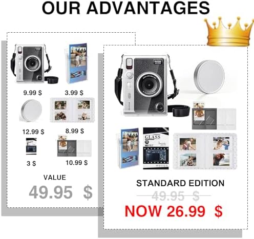 CAIYOULE Camera Case for Fujifilm Instax Mini EVO Instant Film Camera - Image 3