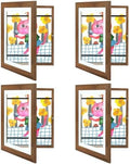 4 Pack 10x12.5 Front-Opening Kids Artwork Frames Changeable (Ecru) by GoldenStateArt