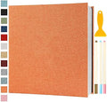 Photo Album Self Adhesive Pages 13.2x12.8 Scrapbook Orange 120 Pages by Semfalbuums