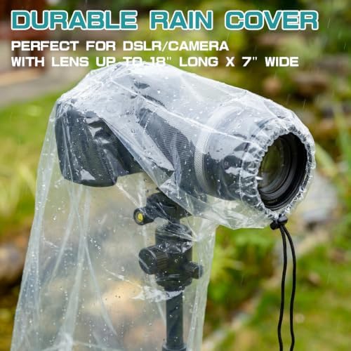 Sabary 10 Clear Camera Rain Covers Waterproof PE Lens DSLR Sleeves - Image 5
