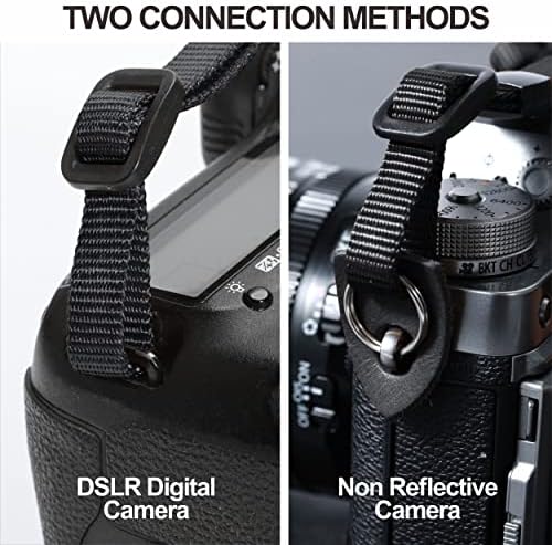 Padwa Lifestyle Camera Strap - 2" Wide Red Vintage Jacquard Embroidery Flower Camera Straps with Genuine Leather Head, Adjustable Neck Shoulder Strap for All Cameras and Men & Women Photographers - Image 6